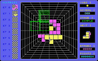 Kiktris atari screenshot